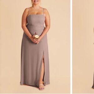 Birdy Grey Chris Convertible Dress Chiffon Toffee - Size L